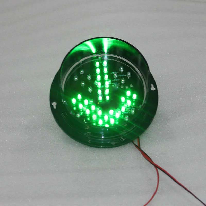 적십자 및 녹색 화살표 LED 신호등, 도로 안전 교통 안전용, DC12V 또는 DC24V 독점, 125mm