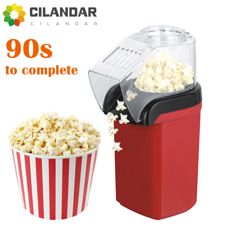 Máquina de maíz de aire sin aceite, máquina de aire caliente Pipoqueir eléctrica, Mini máquina para hacer palomitas de maíz, cocina casera saludable para el hogar de 1200W