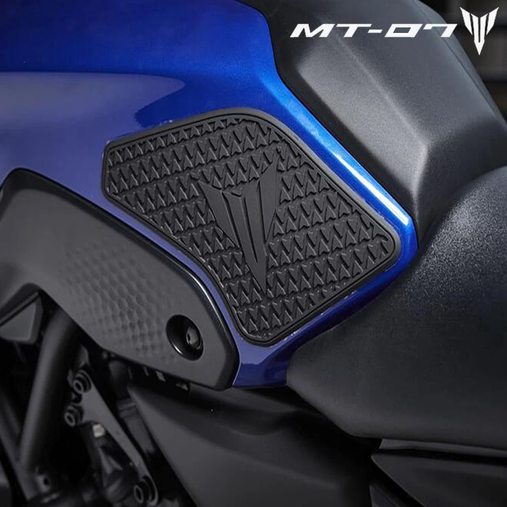 Mới 2021 2022 Dành Cho Xe YAMAHA MT07 MT-07 MT 07 Xe Máy Phụ Kiện Chống Trơn Trượt Bên Bình Nhiên Liệu Dán Miếng Lót Chống Thấm cao Su Miếng Dán
