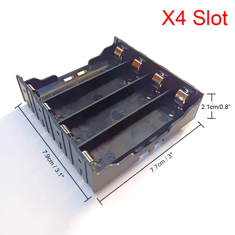 Новый DIY ABS 18650 Чехлы для аккумуляторов 1X 2X 3X 4X 18650 Чехол для хранения аккумуляторов 1 2 3 4 слота Контейнер для аккумуляторов Жесткий штифт