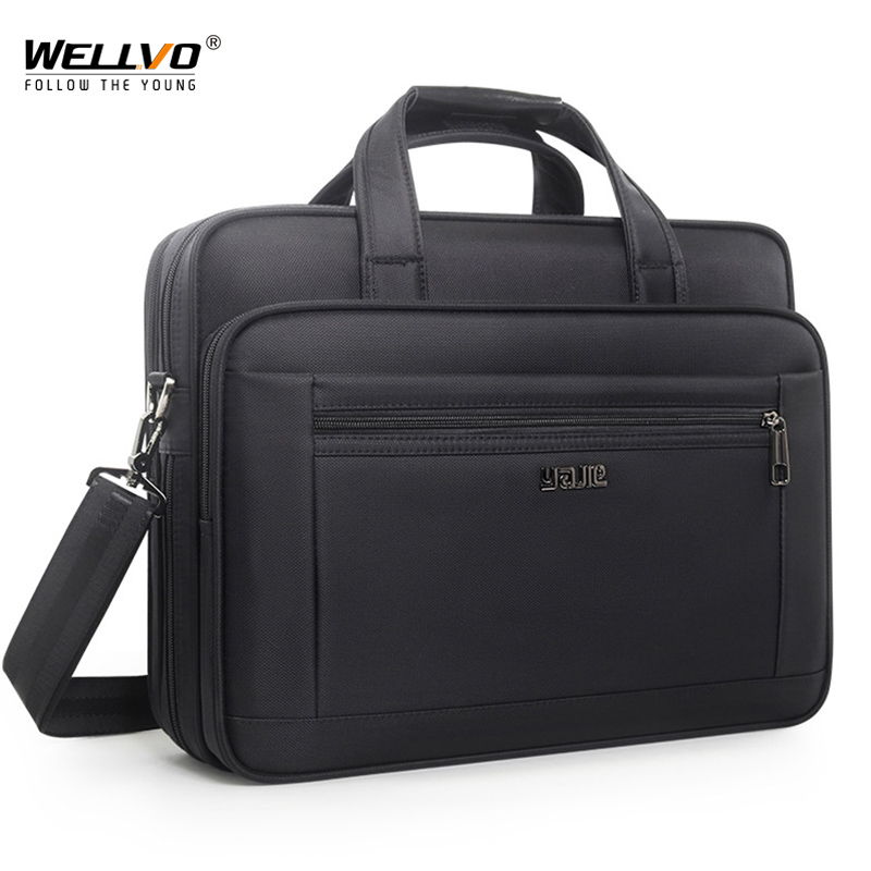 Maletín impermeable para hombre, bolsa ajustable para ordenador portátil de 17 y 19 pulgadas, ideal para viaje de negocios, Oxford, XA943ZC, 15,6