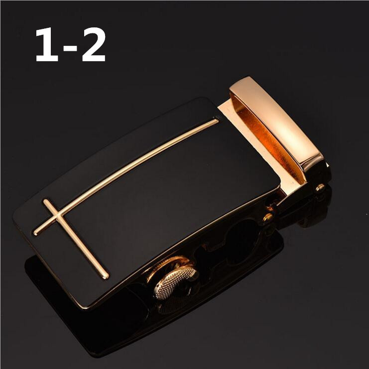 ファッションメンズビジネス合金自動バックルユニークな男性プラークベルトバックル 3.5 センチメートルラチェット男性アパレルアクセサリーベルト gh2