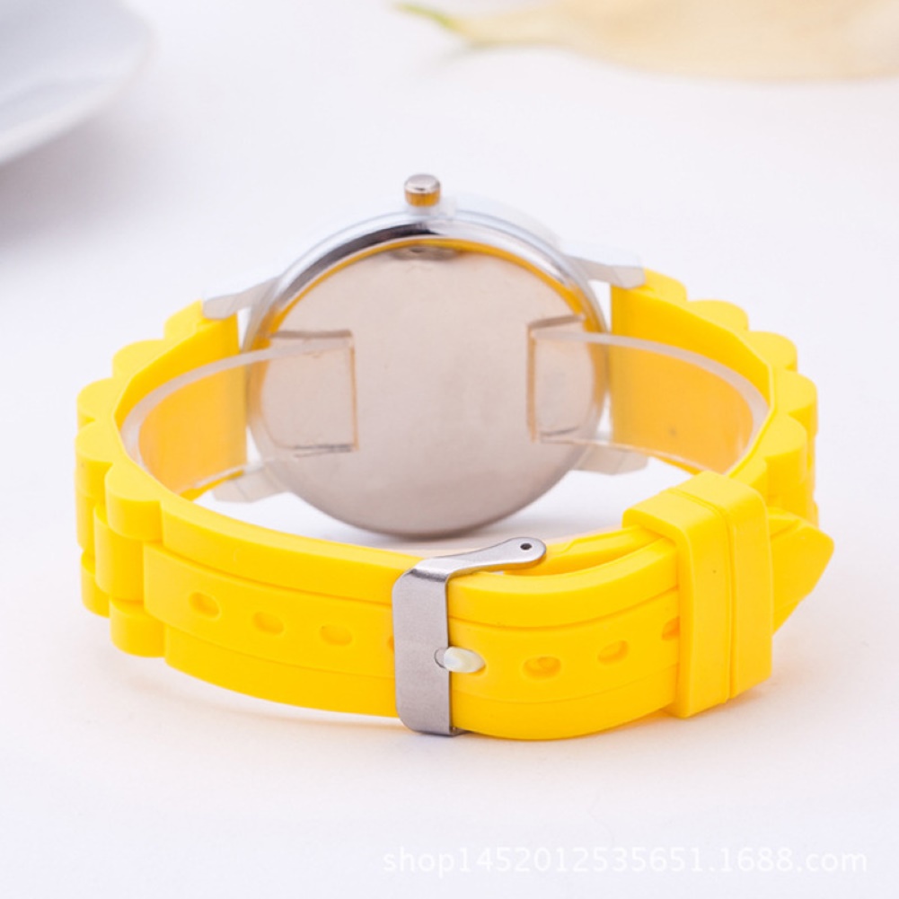 Reloj de pulsera bonito de dibujos animados para niños, esfera redonda, correa de silicona, reloj de pulsera Digital, puntero de moda, reloj de cuarzo para niño y niña