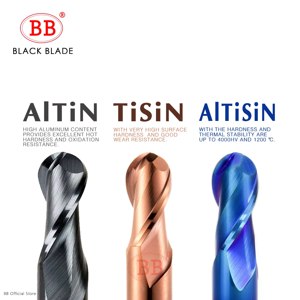 BB ความแข็งทังสเตนคาร์ไบด์ตัดเครื่องมือ precision end mills CNC เครื่องกัดเครื่องมือ
