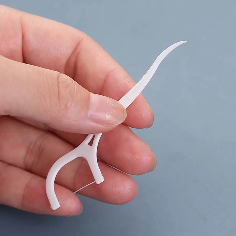 100 Chiếc Chỉ Nha Khoa Flosser Phím Tăm Răng Dính Làm Sạch Răng Bàn Chải Kẽ Răng Chỉ Nha Khoa Chọn Vệ Sinh Răng Miệng Chăm Sóc