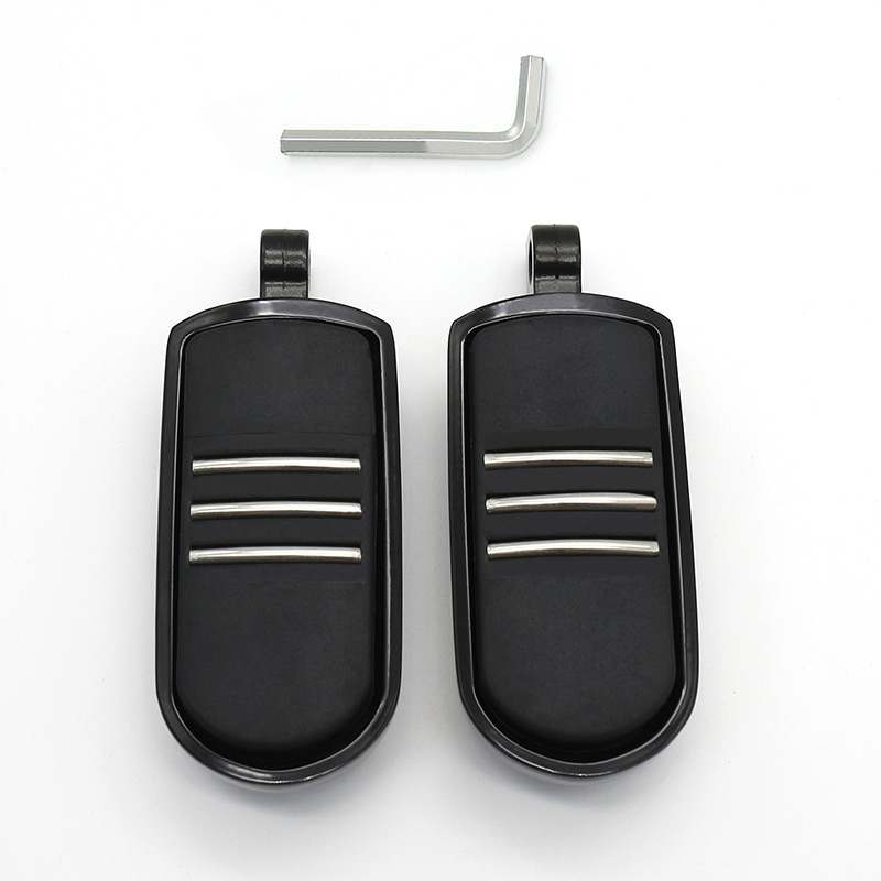 Untuk Harley Touring Softail Dyna Sportster Motorcycle 10Mm Highway Male Mount-Style Foot Peg Pedal Pijakan Kaki (Hitam/Krom