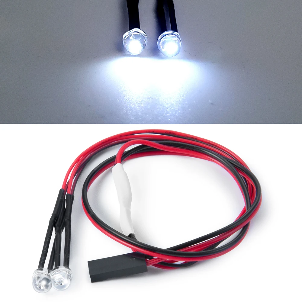 AXSPEED luces LED faros luz trasera foco nocturno para 1/10 1/18 1/24 Axial SCX10 SCX24 TRX4M TRX4 TRX6 Tamiya piezas de bricolaje