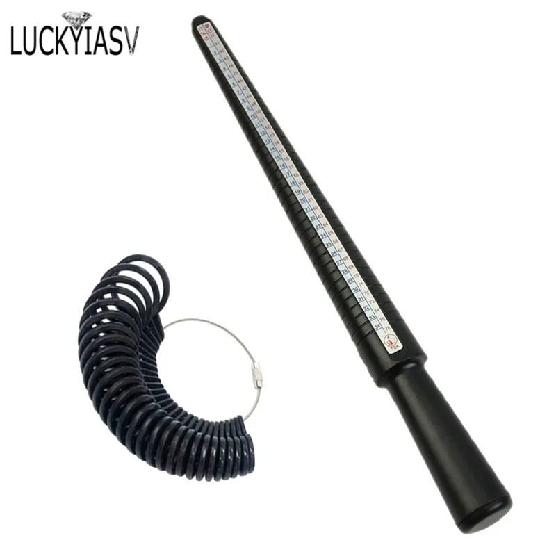 Trang Sức Dụng Cụ Kích Thước Vòng Mandrel Dính Ngón Tay Đồng Hồ Đo Vòng Sizer Đo Trang Sức Bộ Dụng Cụ Kích Thước Vòng Trang Sức Thời Trang Dụng Cụ
