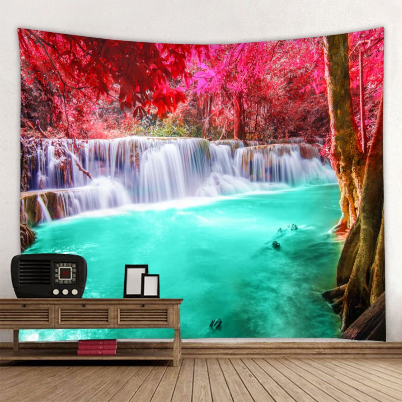 Chất Đẹp Thác Thảm Rừng In Biển Hippie Treo Tường Bohemian Tường Cấp Mạn Đà La Trang Trí Tường
