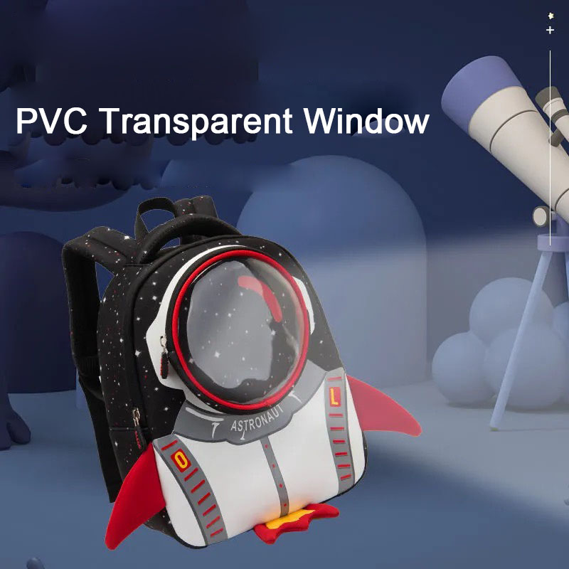 3D Rocket Childrens Backpack Astronauts School Bags Waterproof Cartoon Kid kindergarten Primary School Bag For Boys Girls