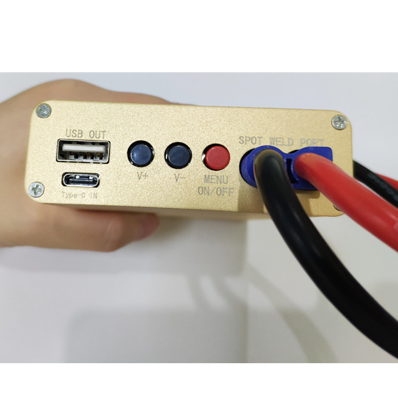 Pengisi Daya Type-c Portabel Baterai Mini Pena Pengelas Titik Mesin Las Layar Warna OLED Pena Las Pembongkaran Sentuh