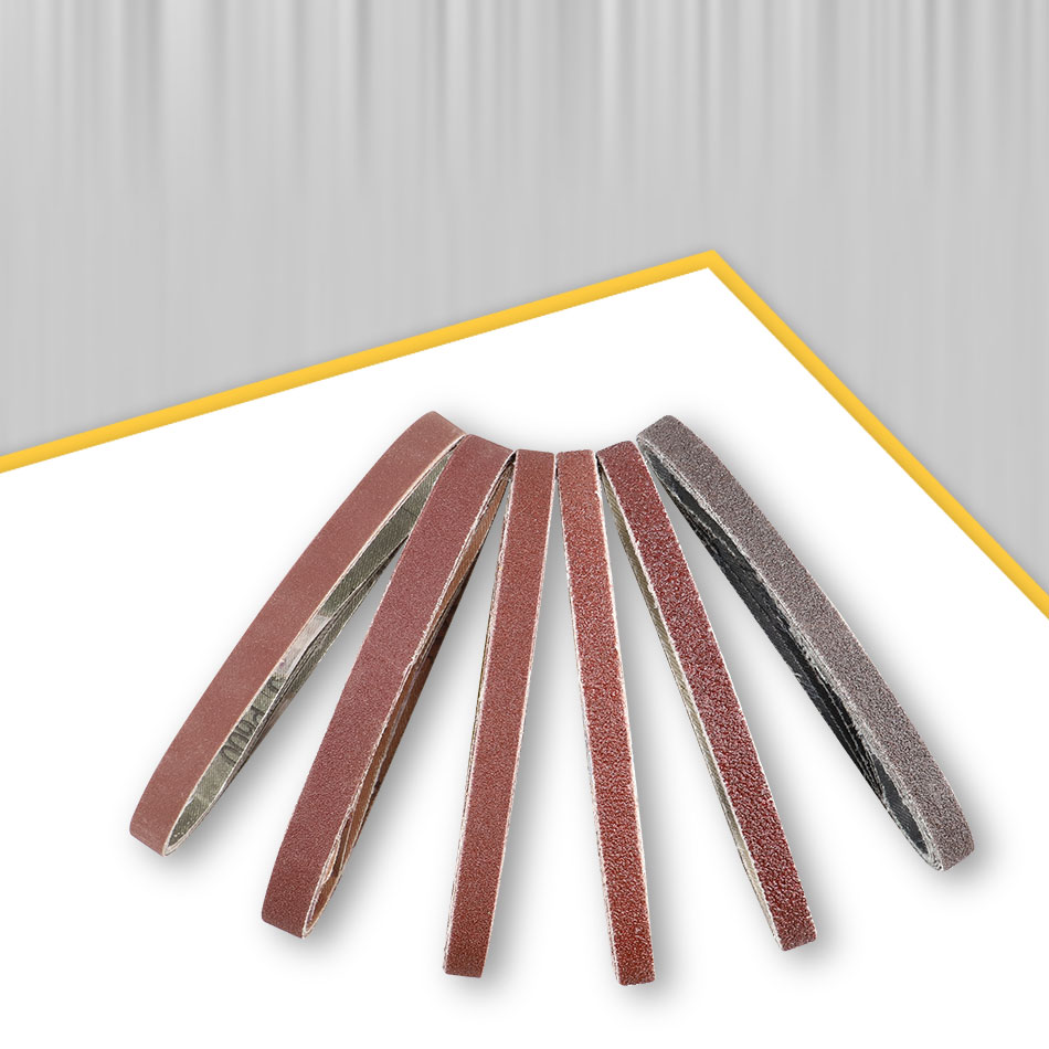10 Stück 330 x 10 mm/453 x 15 mm Schleifbänder P40 – P600 Schleifband für Holz, weiches Metall, Schleifen, Polieren