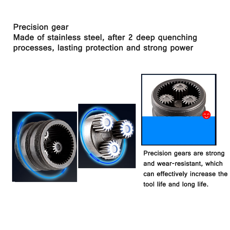 Pneumatische Nietmutterpistole, automatische Kappenmutterpistole, Nietmutter-Werkzeug, eingebetteter Schalldämpfer, drei Arten von Nietschnittstellen