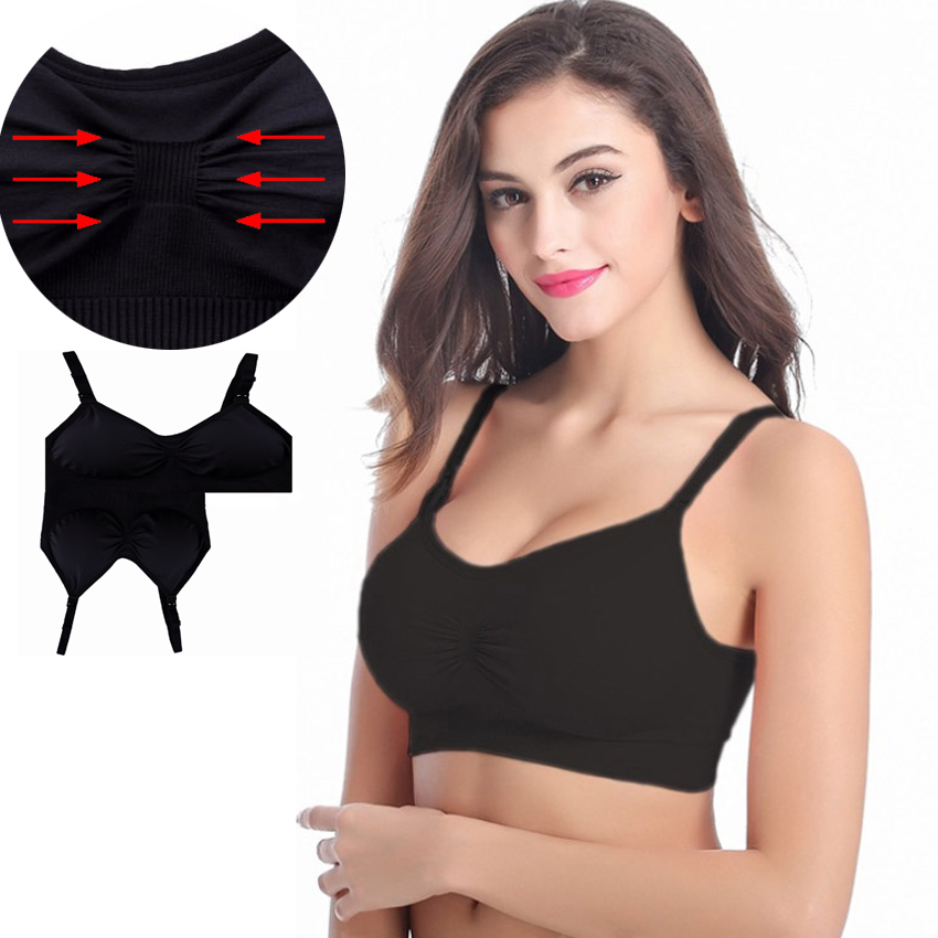 Sujetador de maternidad para mujer, ropa interior de lactancia, talla grande