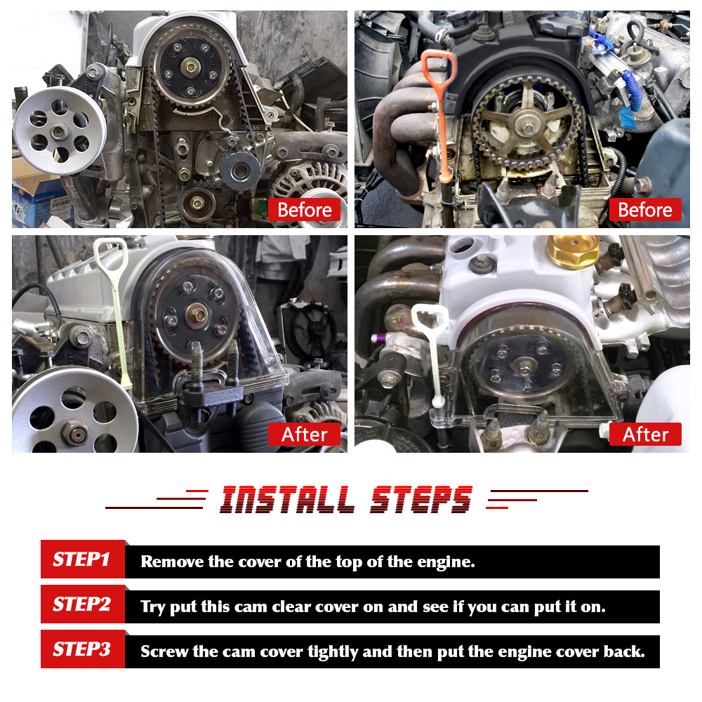 VR-claro Cam Gear cubierta de la correa dentada Turbo Cam polea para Honda Civic 96-00 EK por ejemplo D15 D16 VR6337