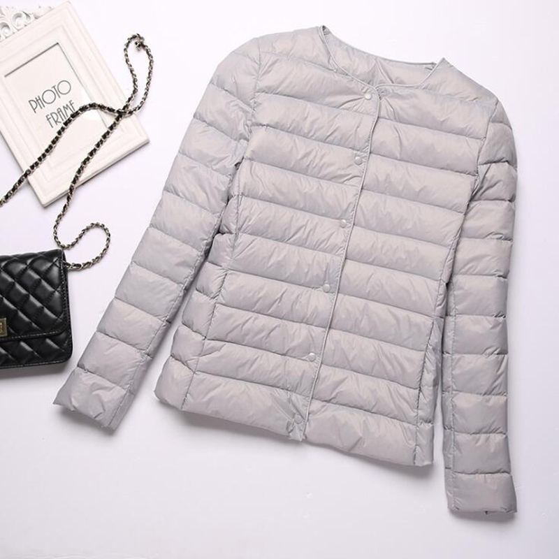 Sedutmo Winter Slanke Vrouwen Eend Donsjack Ultra Licht Korte Jas Voorjaar Dunne Puffer Jas ED1417