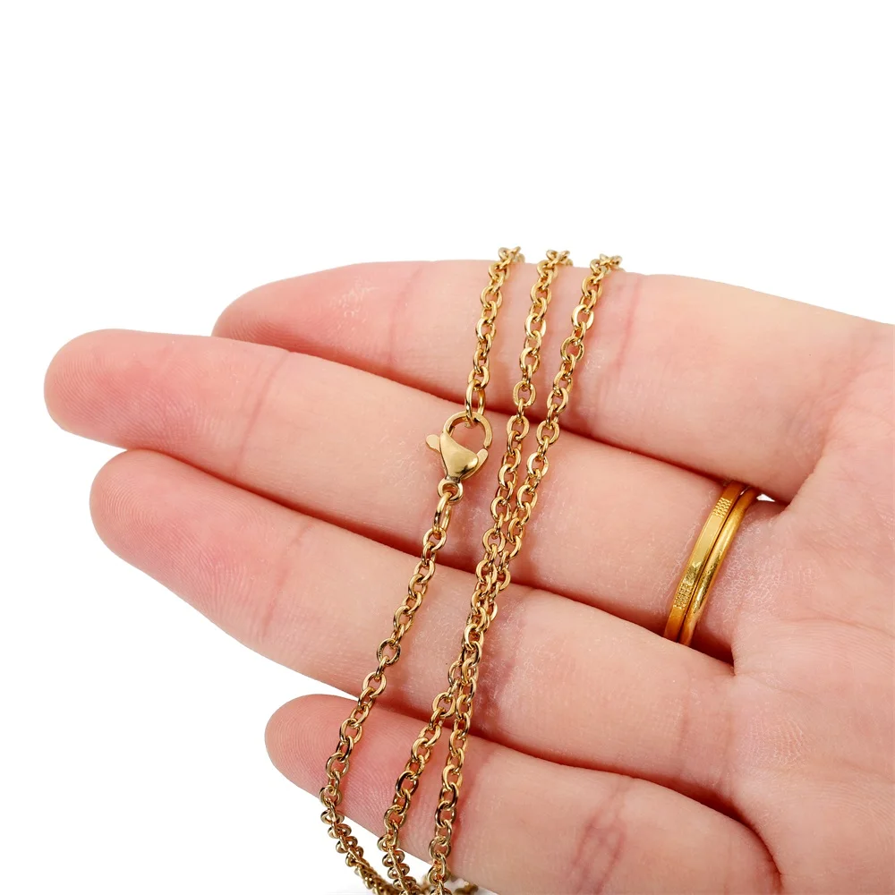 10 juegos de cierre de langosta de acero inoxidable, anillos de salto, conectores, cierre para pulsera, collar, cadenas, suministros de joyería DIY