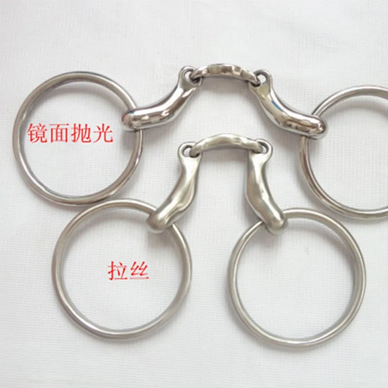 Horse Bit สแตนเลสแหวน Snaffle Bit พิเศษปากม้าผลิตภัณฑ์5นิ้ว