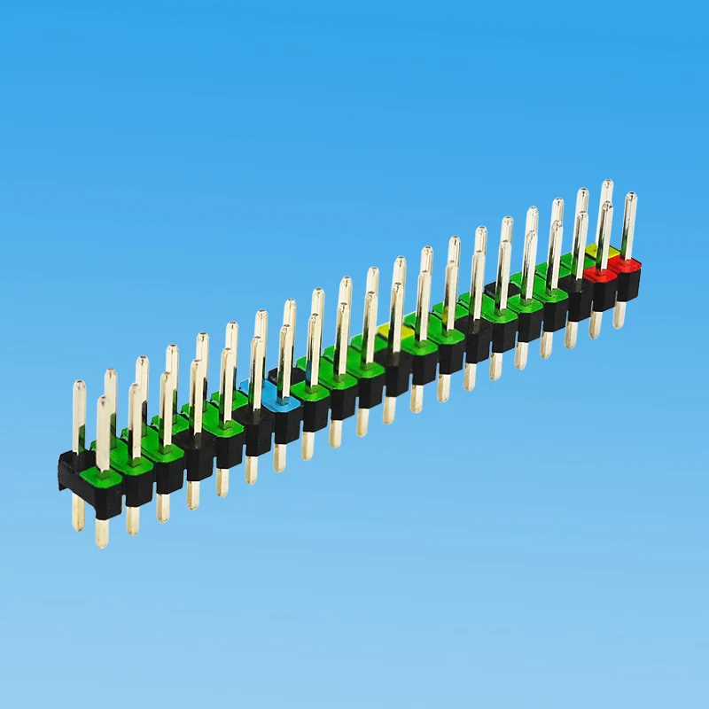 1PCS 2x20 Pin GPIO Header Bunte Mark Verhindern Falsche Stecker Zweireihig Männlich Pin Header Gerade Stecker für Raspberry Pi Null 2 W