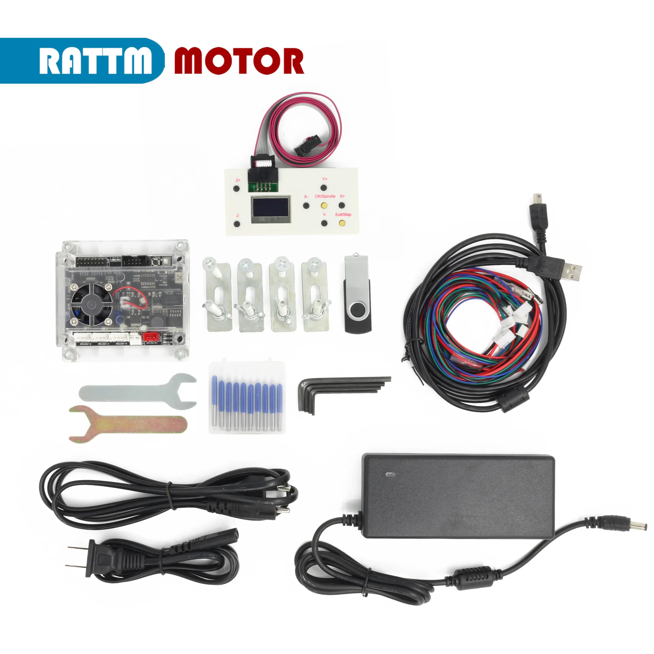 Fresatrice per router CNC a 3 assi GRBL 3018 Pro MAX + pinza ER11 + controller offline