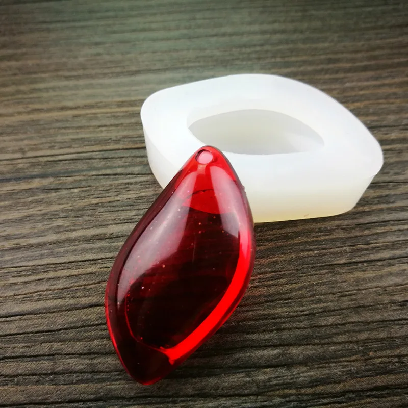 Molde de silicona con gotas de agua de cristal, 3 estilos, Diy, collar, colgante, joyería, molde artesanal para hornear, molde de silicona H202