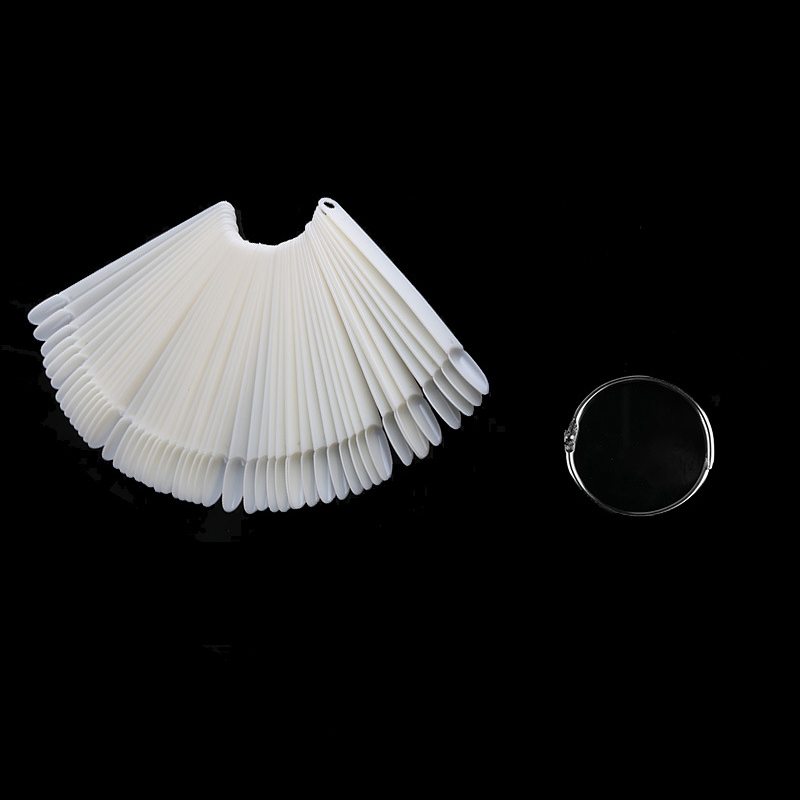 1 Bộ Giả Đầu Quạt Thiên Nhiên Móng Tay Nghệ Thuật Vòng Bao Bọc Toàn Màn Hình Dụng Cụ Luyện Tập Giả Làm Móng Tay Acrylic Gel UV Ba Lan