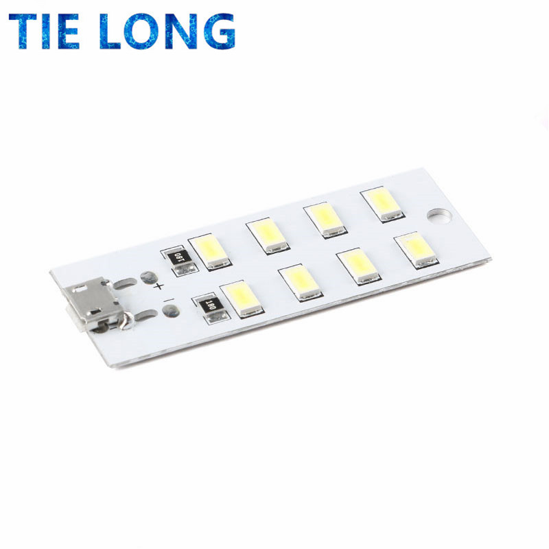 Hochwertiges 5730 smd 5V 430mA ~ 470mA Weißes Mirco USB 5730 LED-Beleuchtungspanel USB-Mobillicht Notlicht Nachtlicht