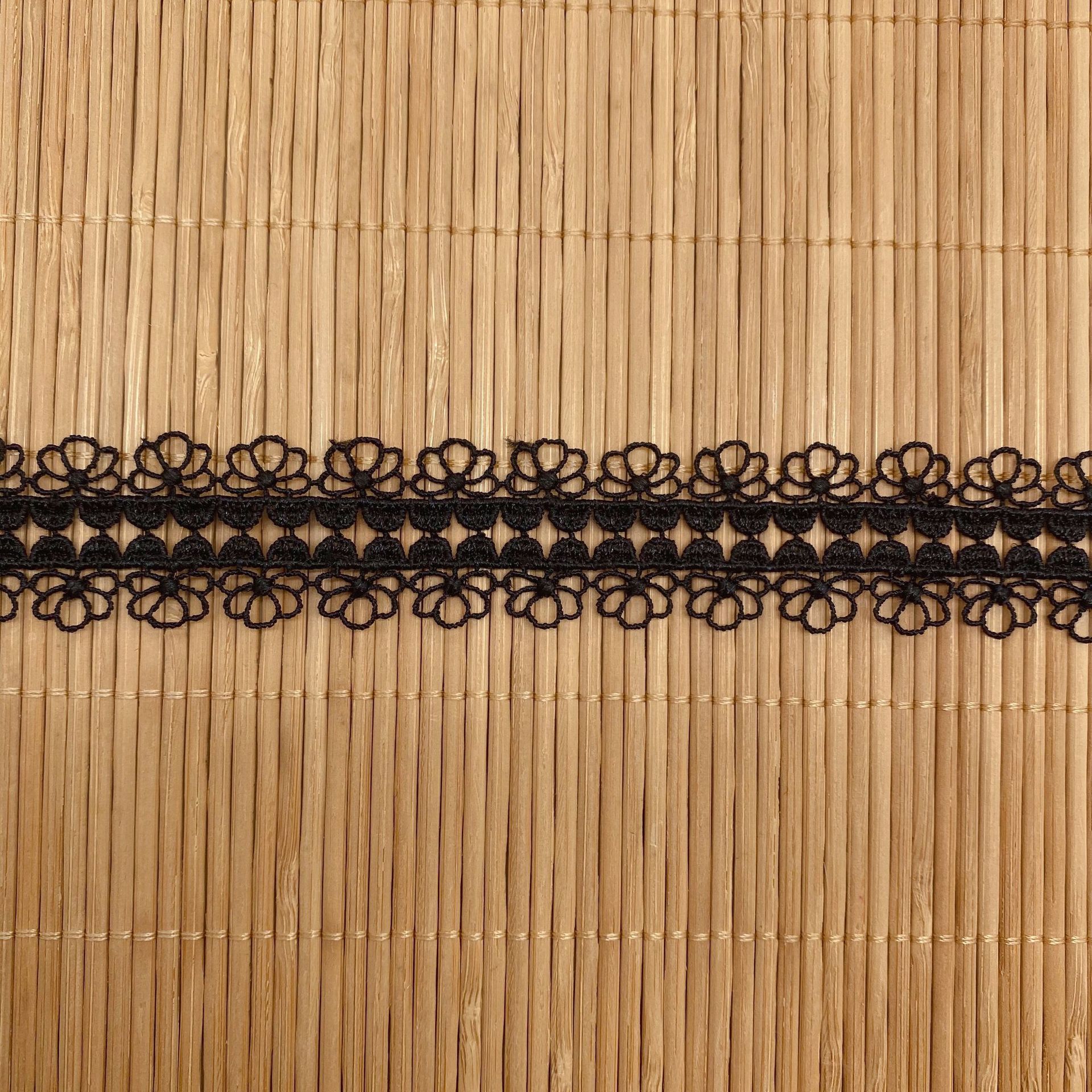 3 jardas/lote bordado bilateral oco flor laço tecido guarnição fitas diy costura artesanal acessórios de vestuário