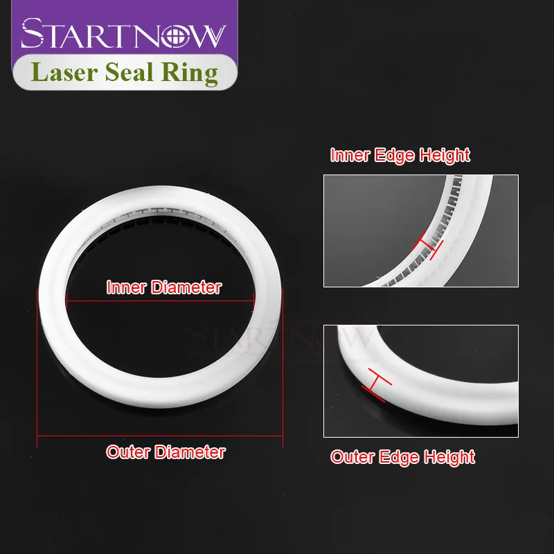 Startnow Laser Niêm Phong Ring Cho WSX Raytools Sợi Đầu Cắt Laser Ống Kính Bảo Vệ O-Ring Máy Giặt Các Bộ Phận