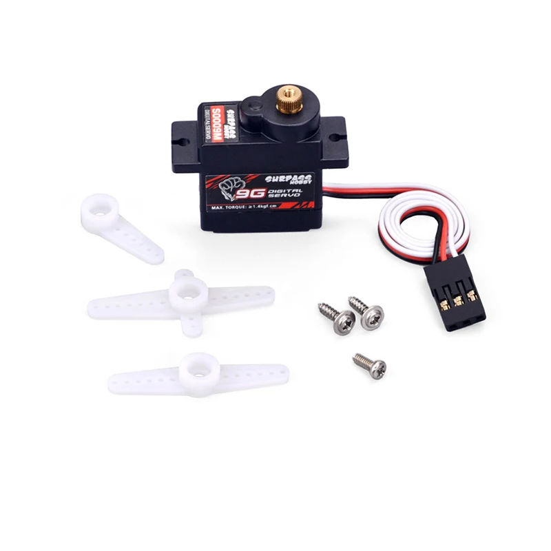 SURPASS Hobby S0009M 9g Metal Gear 1,4 KG Servo Digital para RC avión de ala fija Robot coche barco conducto avión