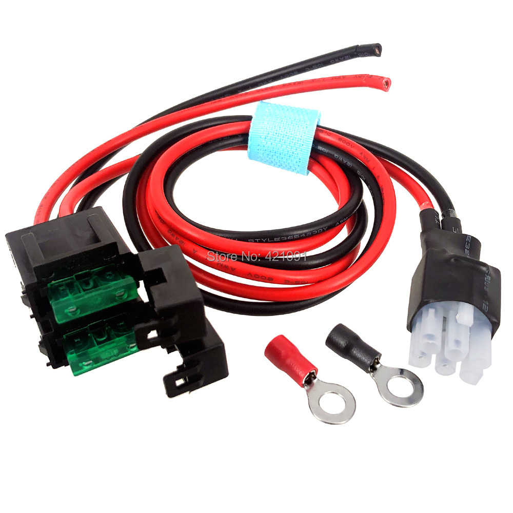 Cable de alimentación de onda corta con fusible 30A, 6 pines, para Yaesu FT-857D FT-897D ICOM IC-725A IC-78 IC-706, 1M