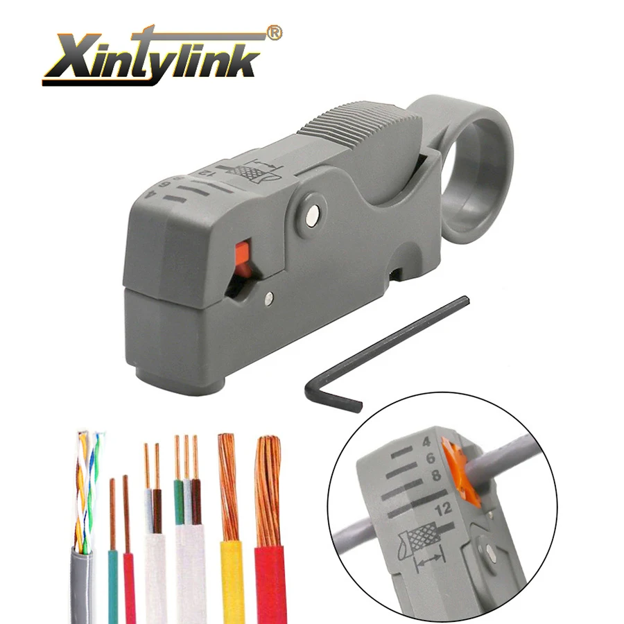 Pelacables ethernet xintylink rj45 cat5 cat6, herramienta manual de red, alicates, línea de cuchillo, utp ftp, cortador coaxial, pelado de cables