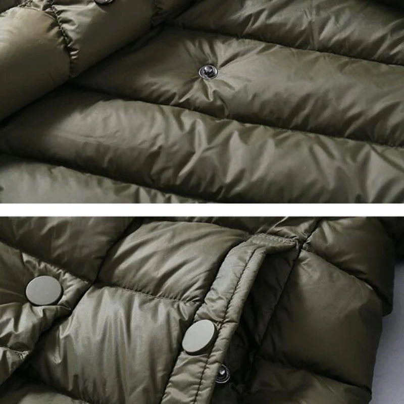 Sedutmo inverno plus size 3xl longo das mulheres jaquetas ultra leve pato para baixo casaco com capuz outono puffer jaqueta ed226