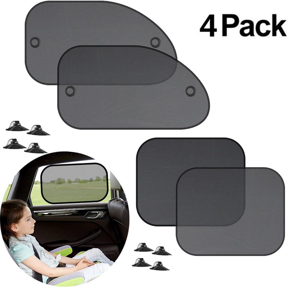ใหม่ 4PCS รถหน้าต่างบังแดดสําหรับเด็กรถด้านข้างหน้าต่าง Shade Cling Sunshades Sun Shade COVER Visor SHIELD หน้าจอร้อน