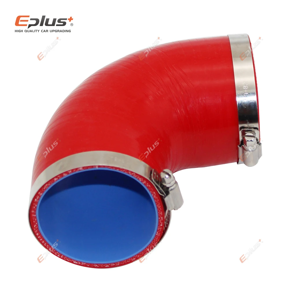 EPLUS Đa Năng Silicone Lửng Ống 90 Độ Kết Nối Ô Tô Intercooler Turbo Lượng Ống Nối Đỏ Nhiều Kích Thước