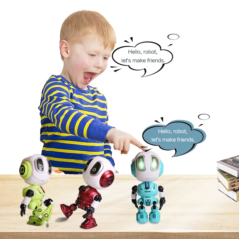 Nói Thông Minh Đồ Chơi Robot Đầu Cảm Ứng Âm Thanh & Hợp Kim Nhẹ Robot DIY Điện Tử Hành Động Hình Đồ Chơi Dành Cho Trẻ Em quà Tặng