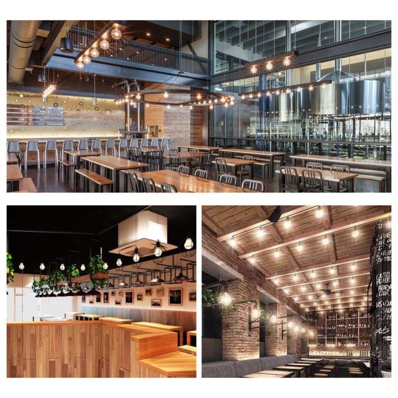 E14 E27 Spiegel Silber Retro Edison LED Glühbirne 4W G45 A60 ST64 G80 G95 Vintage Filament Lampada LED Lampe warmweiße Beleuchtung