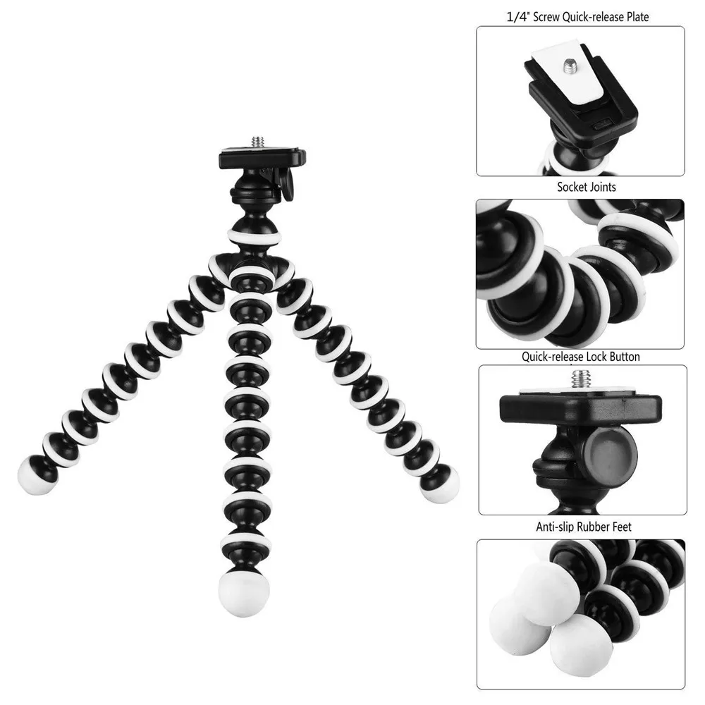 BẠCH TUỘC Linh Hoạt Chân Đế Tripod Điện Thoại Thông Minh Máy Dslr Và Máy Ảnh Có Thể Gập Lại Chân Để Bàn 4 Kích Thước Để Lựa Chọn