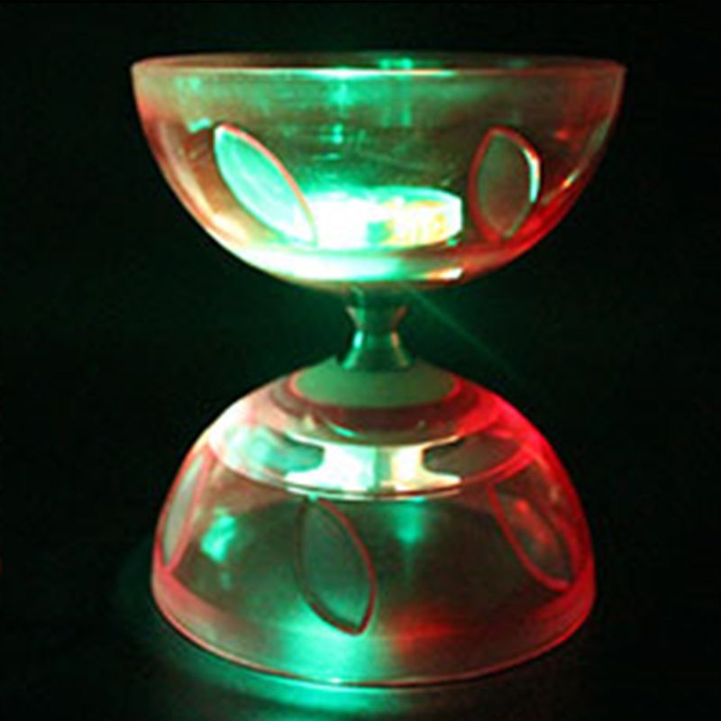 Pvcファイバーバーセット,クォーツカラフルベアリング,ディアボロ,メタルスティック,トリプルボールベアリング