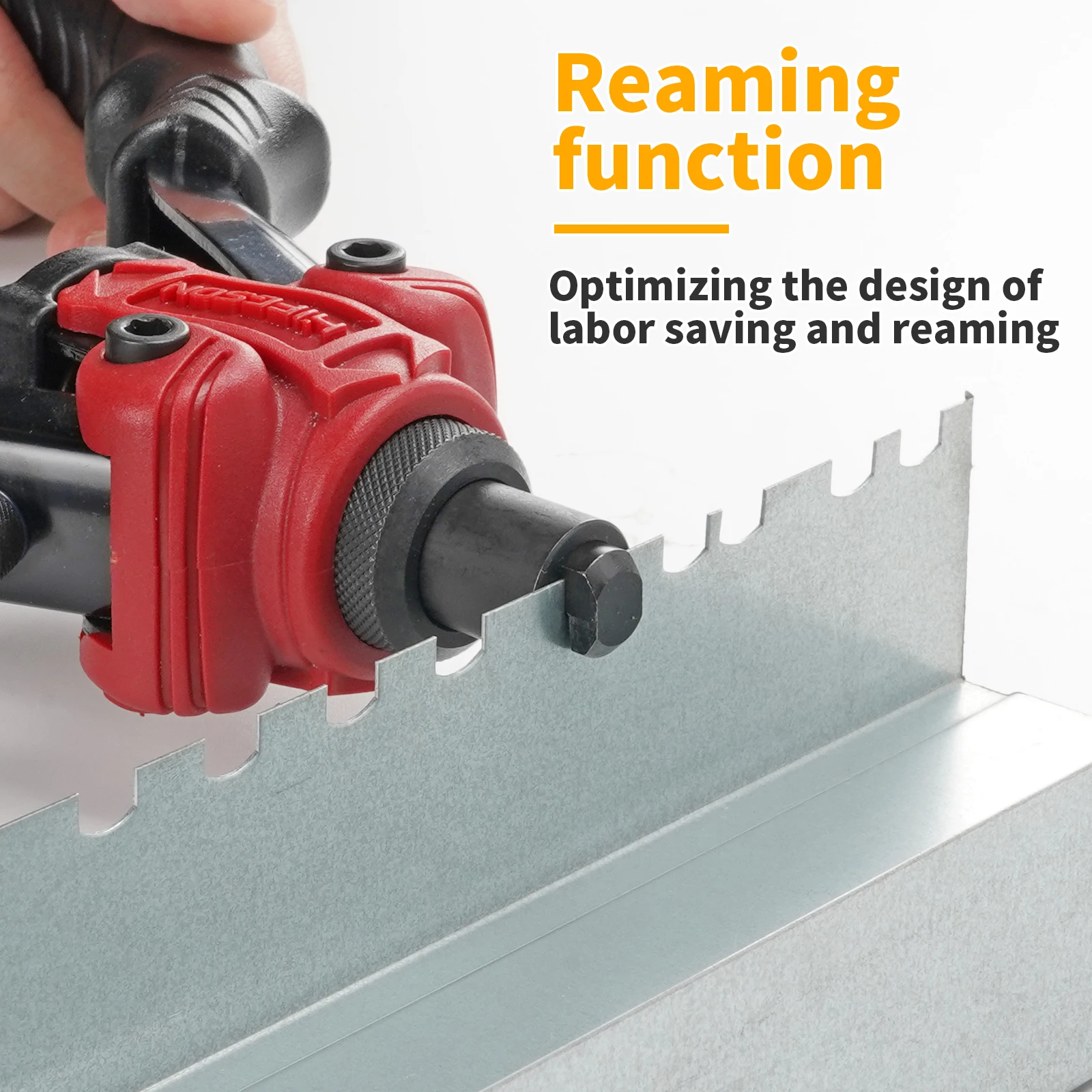 HIFESON 617 Đa Chức Năng Hướng Dẫn Sử Dụng Ram Súng Tán Đinh Hạt Súng Riveter Reaming Súng Mạnh Mẽ 3 Trong 1 M3-M10 Đai Ốc bộ