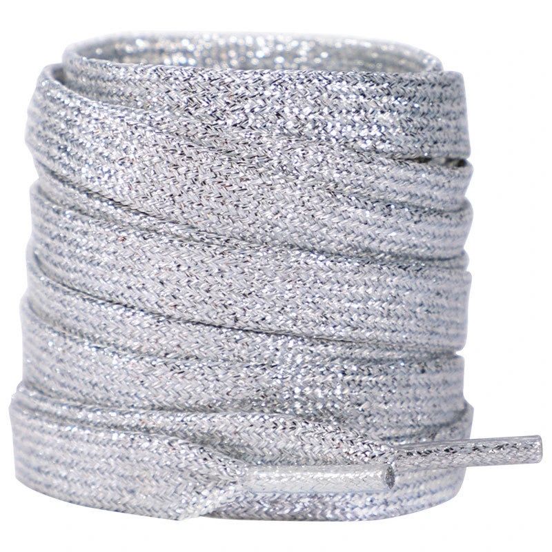 1 paio di lacci glitter alla moda lacci piatti colorati per scarpe da ginnastica da corsa atletiche scarpe da ginnastica stivali stringhe di lacci di larghezza 1 cm