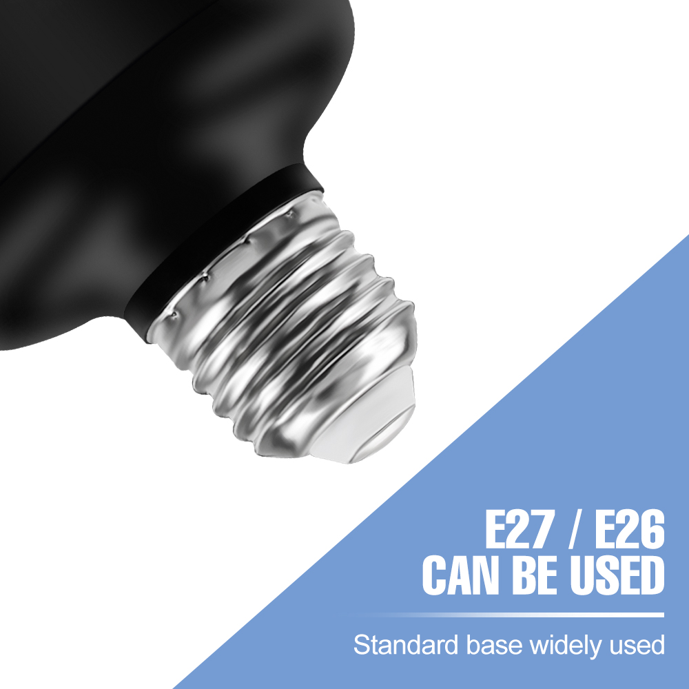 220V LED E27 Lampe Garage Glühbirne 110V Scheinwerfer Industrielle Beleuchtung Klapp Flutlicht Für Werkstatt Lager 200W 300W 400WC
