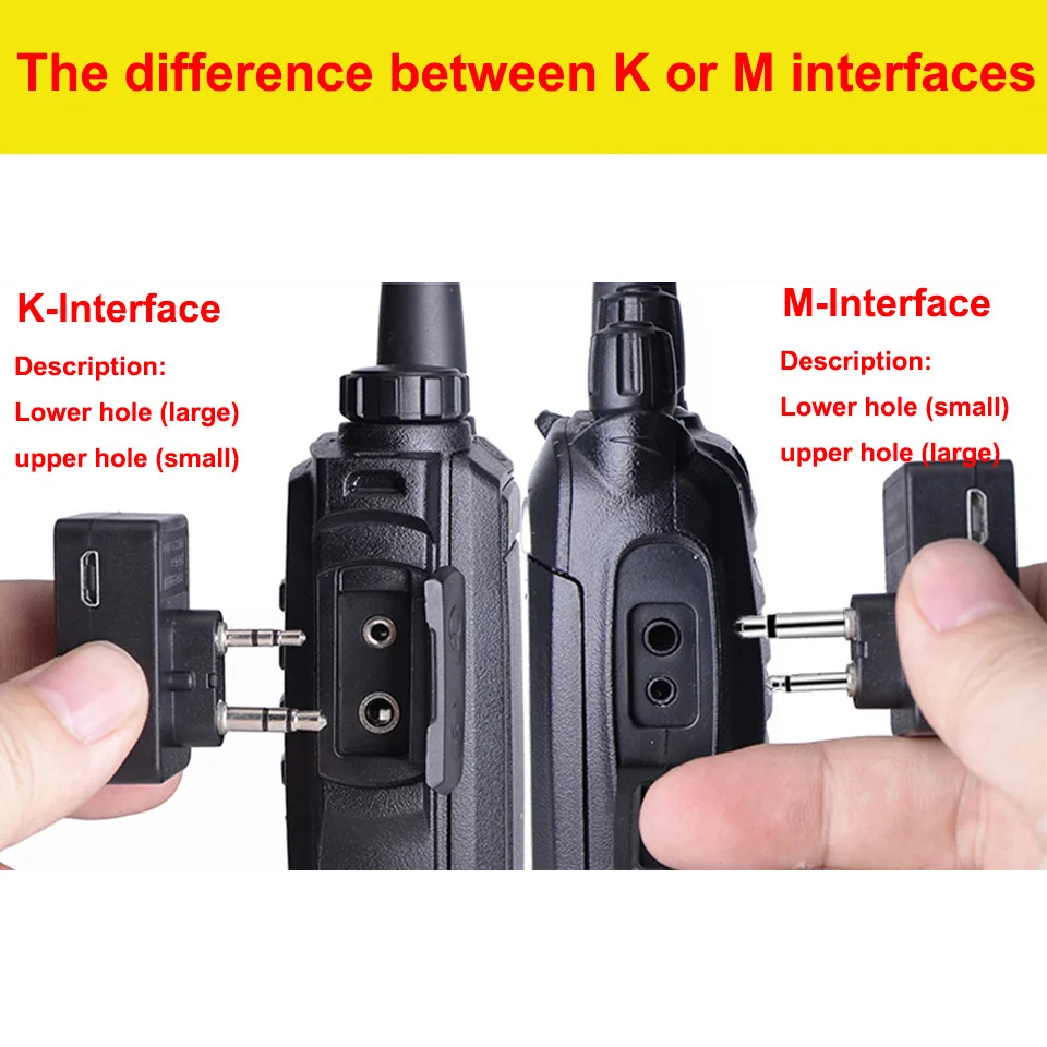 Walkie Talkie auricular inalámbrico Bluetooth Radio bidireccional BT auricular para Kenwood TYT Baofeng 888S UV-82 UV5R