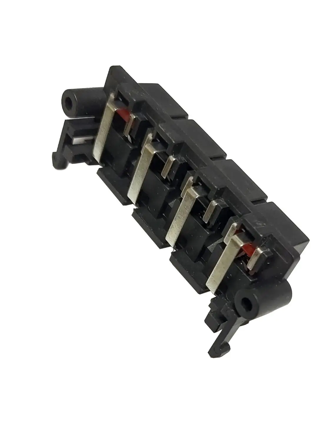 Toma de Terminal de altavoz de 4 orificios, conector de 4 posiciones, Terminal con resorte, Clip de placa de prueba, accesorios Diy