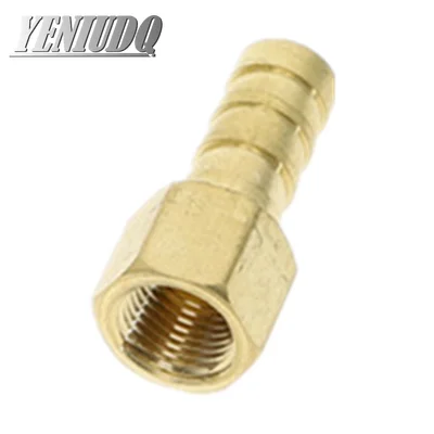 Phụ Kiện đường ống Brass Barb Hose Tail Phù Hợp Nhiên Liệu Không Khí Khí Nước Dầu Ống ID 4 mét-19 mét để 1/8 ''1/4'' 3/8 "1/2 ''Nữ Chủ Đề Đồng