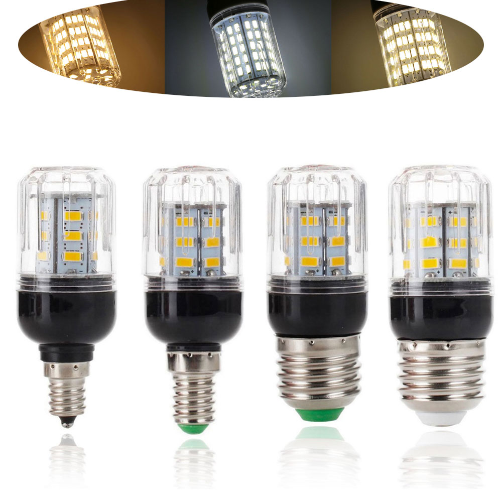 27LEDs E27 E26 E12 E14 LED Mais Glühbirnen DC 12V 24V 9W Super Helle Tisch schreibtisch Lampen Strahler für Home Innen Beleuchtung