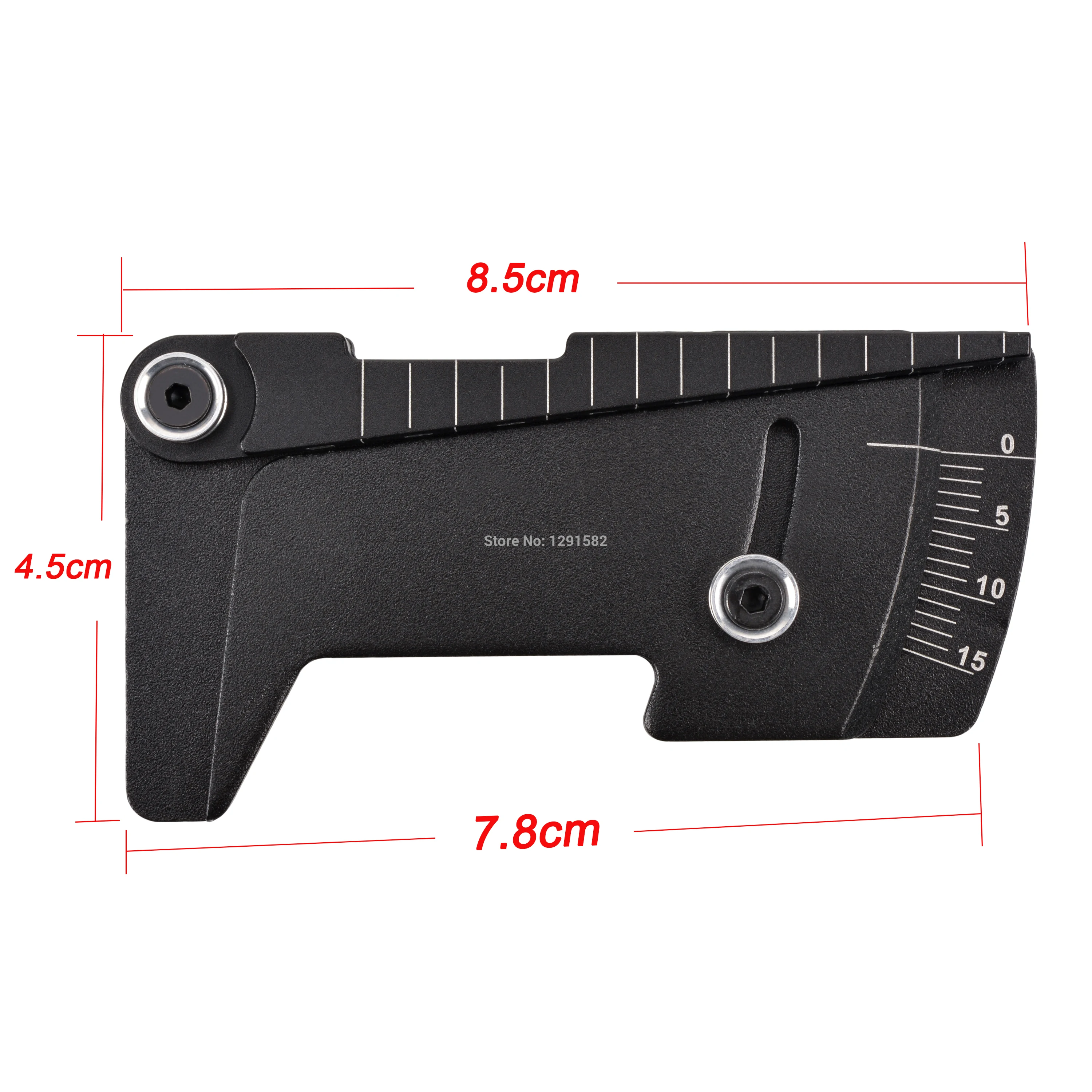 ไม้บรรทัดปรับปรับ RC รถความสูงและล้อ Camber 15 องศา Hobby เครื่องมือ CNC สําหรับ RC รถ 1/8 1/10 Tamiya HSP HPI