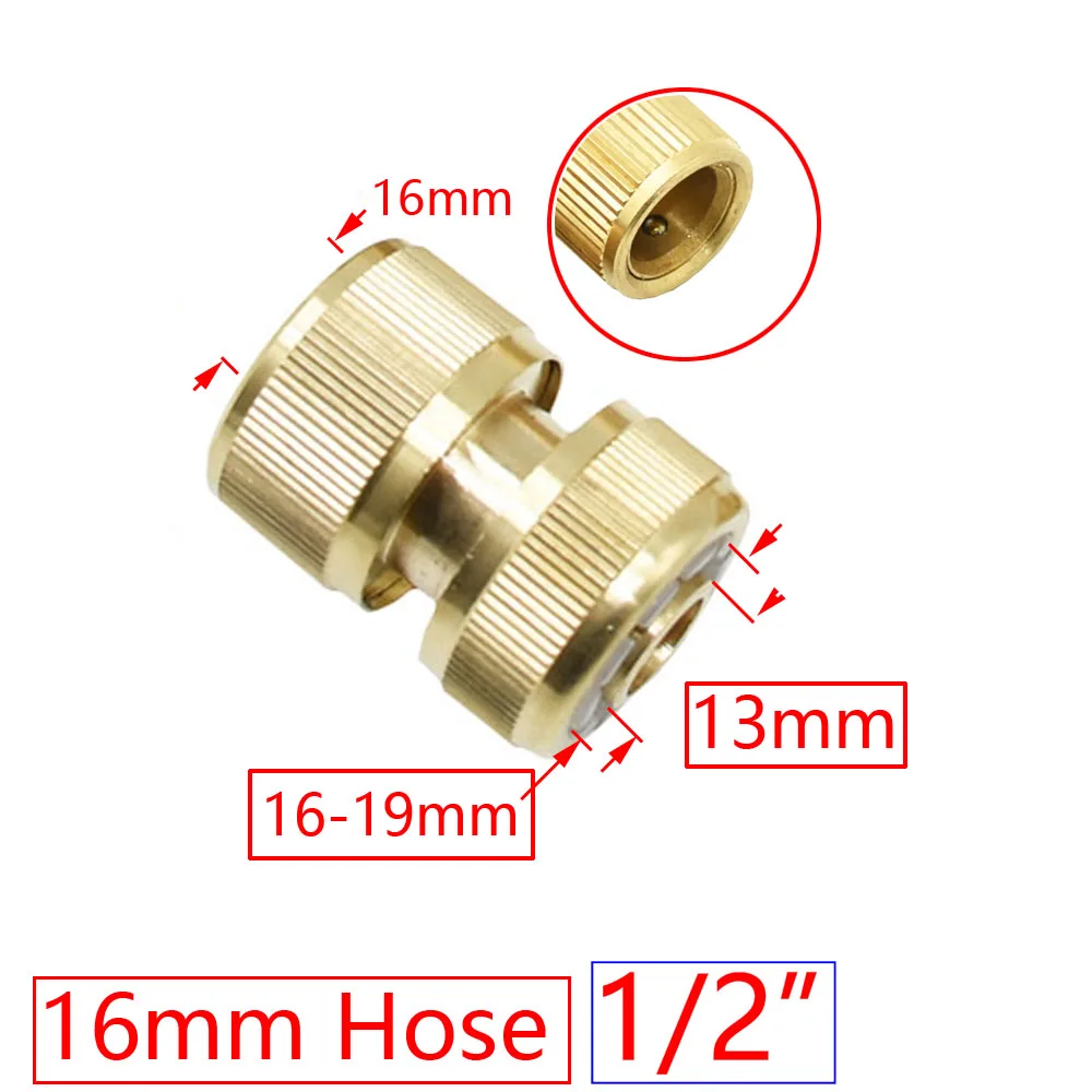 1/2 3/4 5/8 1 "Chủ Đề Đầu Nối Nhanh Bằng Đồng Tưới Vườn Adapter Tưới Nhỏ Giọt Đầu Vòi Bằng Đồng Đầu Nối Nhanh Phụ Kiện 1 chiếc