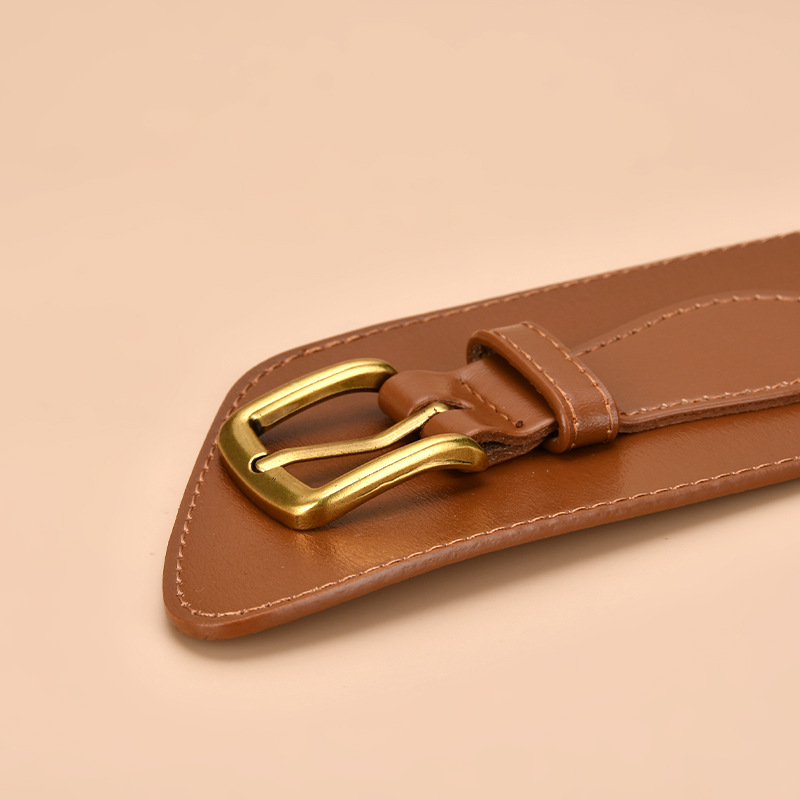 Neue Frauen Taille Gürtel Dekoration Mode Mit Mantel Schließen Nadel Schnalle Echt Rindsleder Bandbreite Grün Design Taille dicht