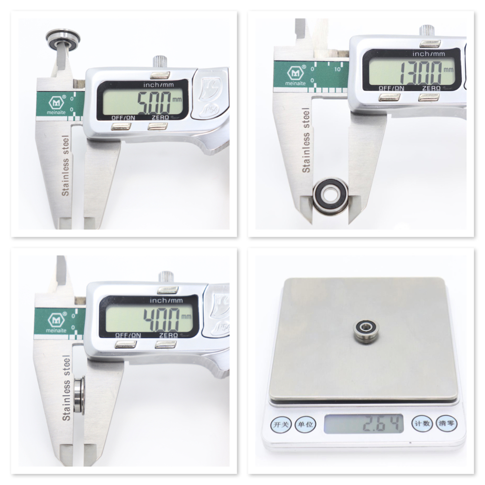 Inđộc Đáo F695 2RS Mang 5*13*4 Mm 10 Chiếc ABEC-7 Flanged Thu Nhỏ F695 RS Vòng Bi F695RS cho VORON Mobius 2/3 2/4 3D Máy In